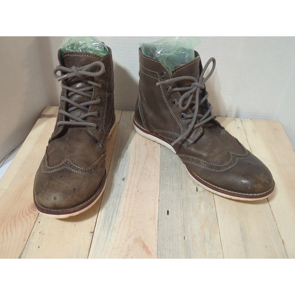 Crevo Leather Boardwalk Ankle Boots Brown men's 12 Chukka Business Casual